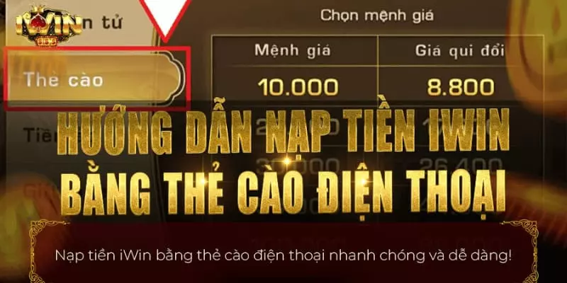 Người chơi khi nạp tiền cần thực hiện theo hướng dẫn